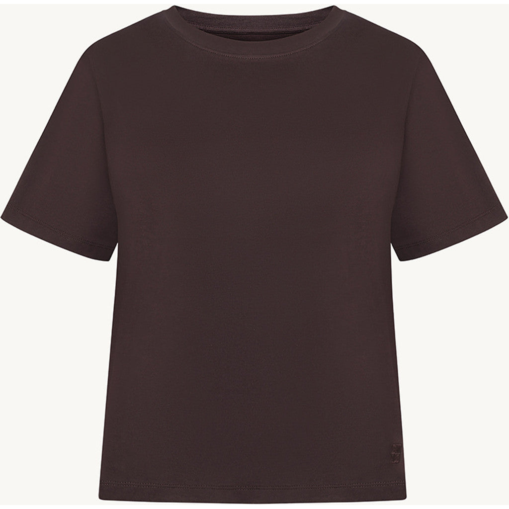 CLAIRE CWAdley Cropped T-Shirt T-shirt S/S 4565 Chocolate