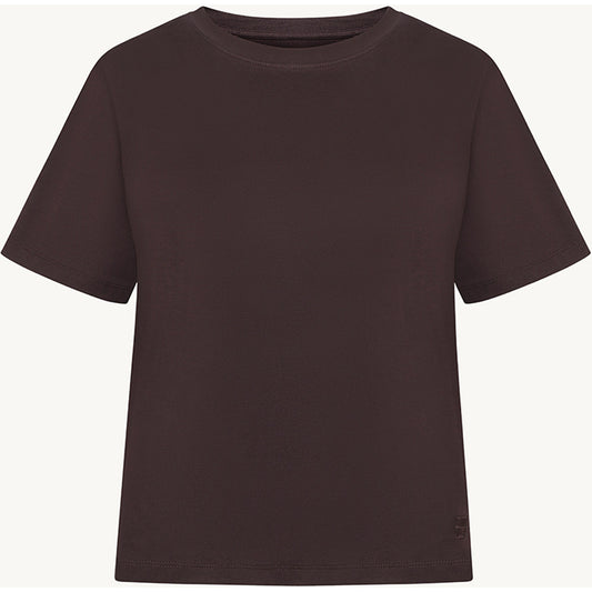 CLAIRE CWAdley Cropped T-Shirt T-shirt S/S 4565 Chocolate