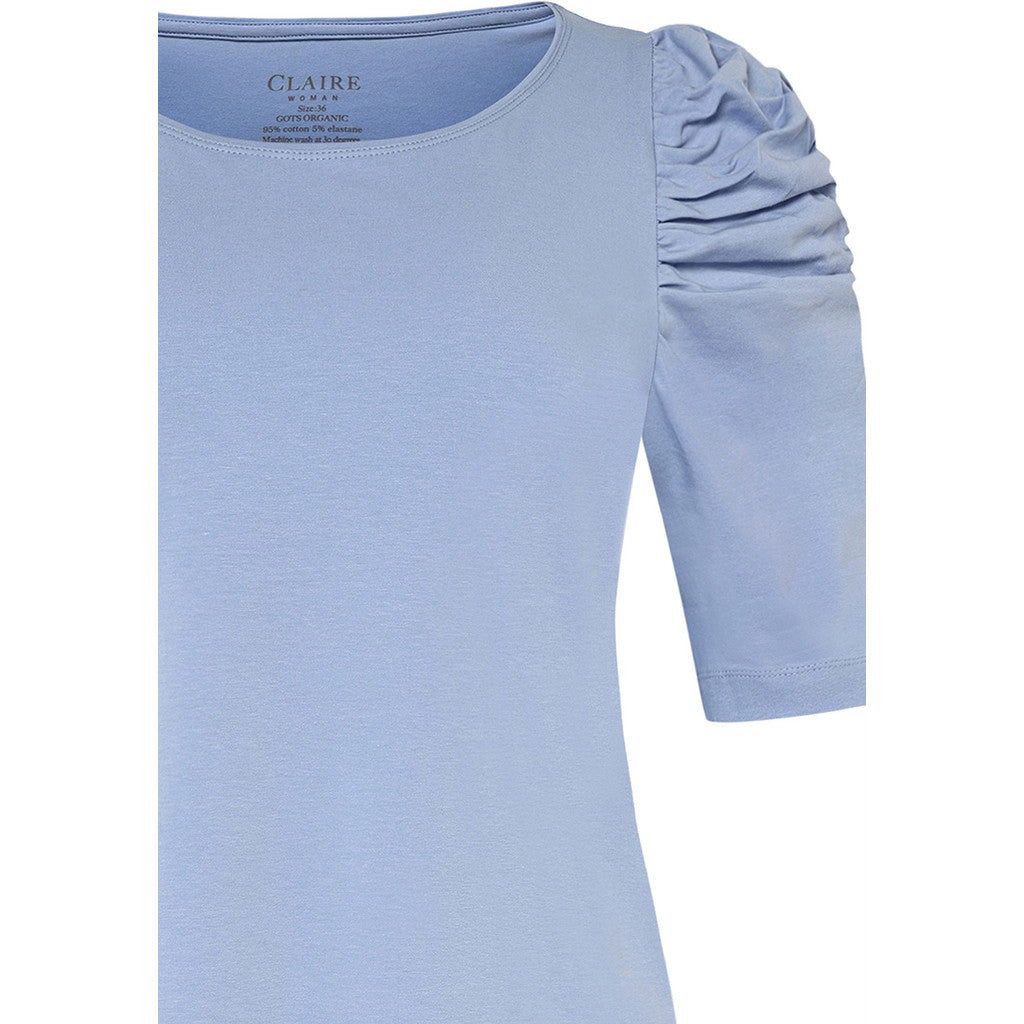 CLAIRE CWAdrienne draped T-Shirt T-shirt L/S 3185 Serenity