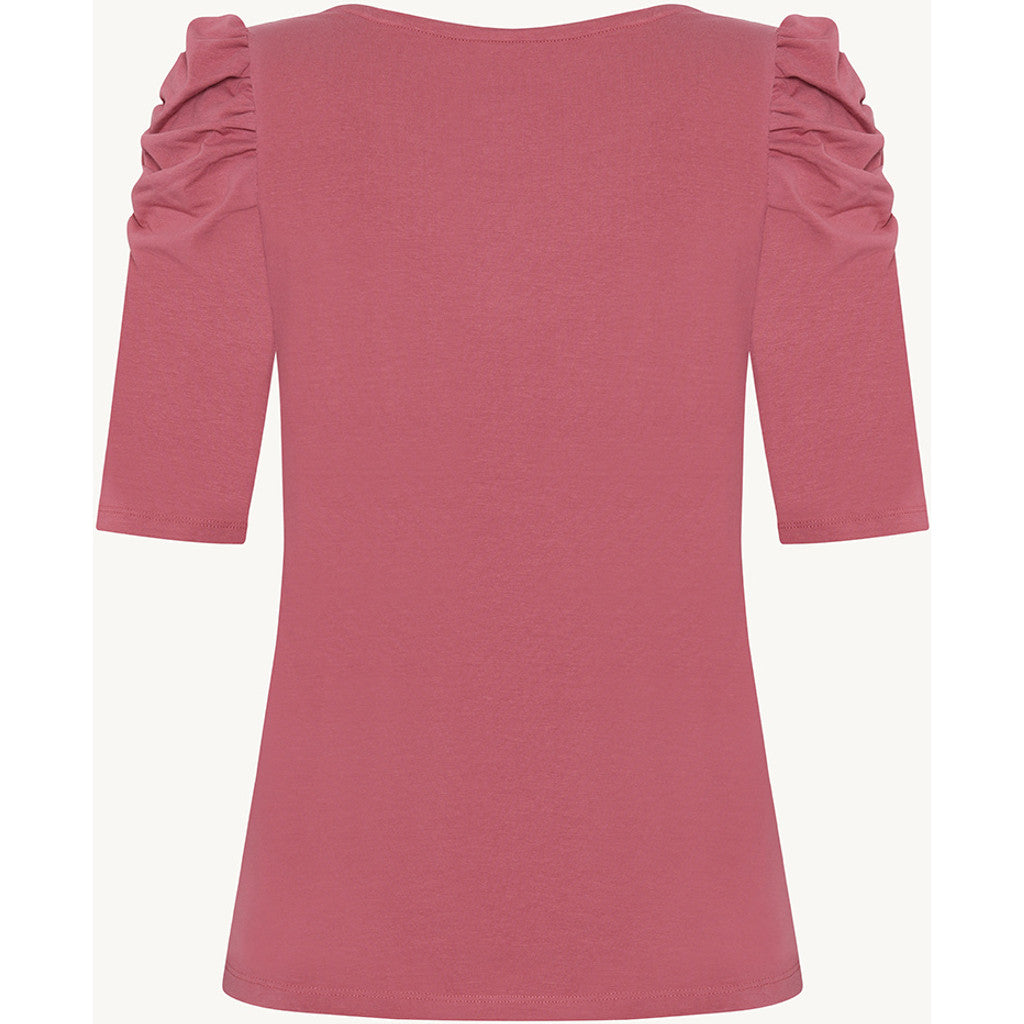 CLAIRE CWAdrienne draped T-Shirt T-shirt L/S 3726 Rose Wine