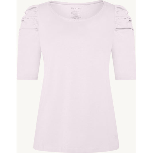 CLAIRE CWAdrienne draped T-Shirt T-shirt L/S 3804 Lavender