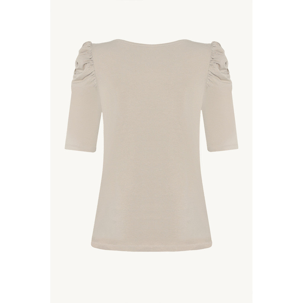 CLAIRE CWAdrienne draped T-Shirt T-shirt L/S 4538 Feather