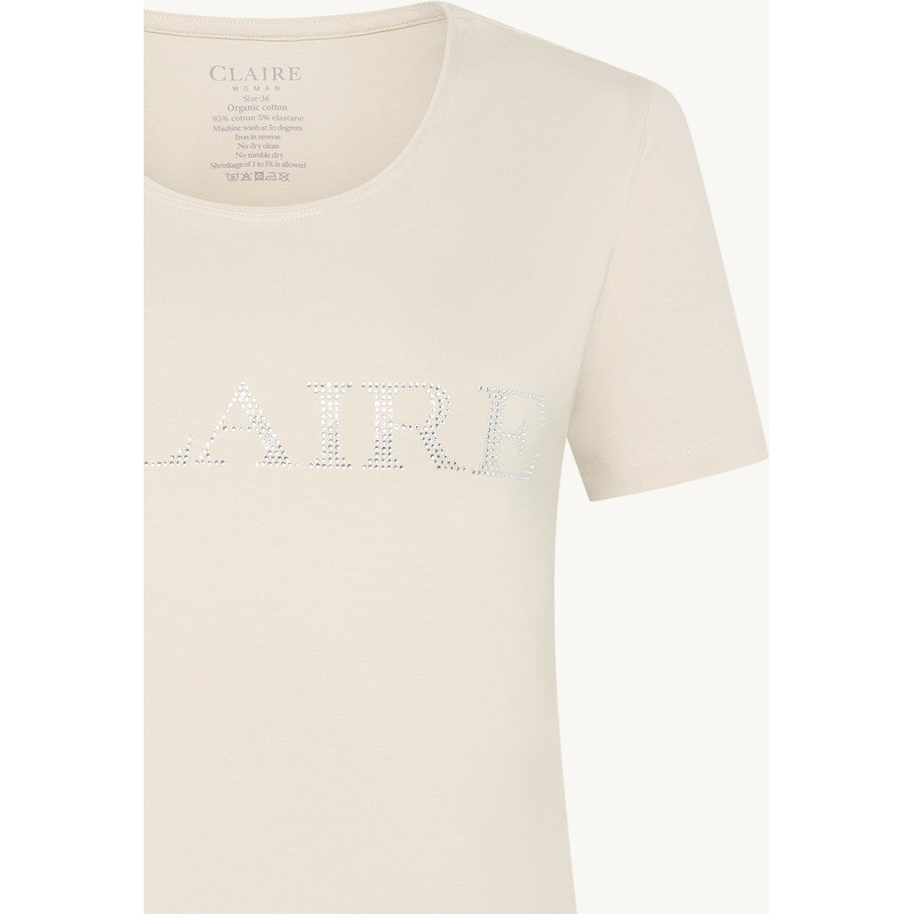 CLAIRE CWAlanis T-shirt S/S 3261 Sand Stone