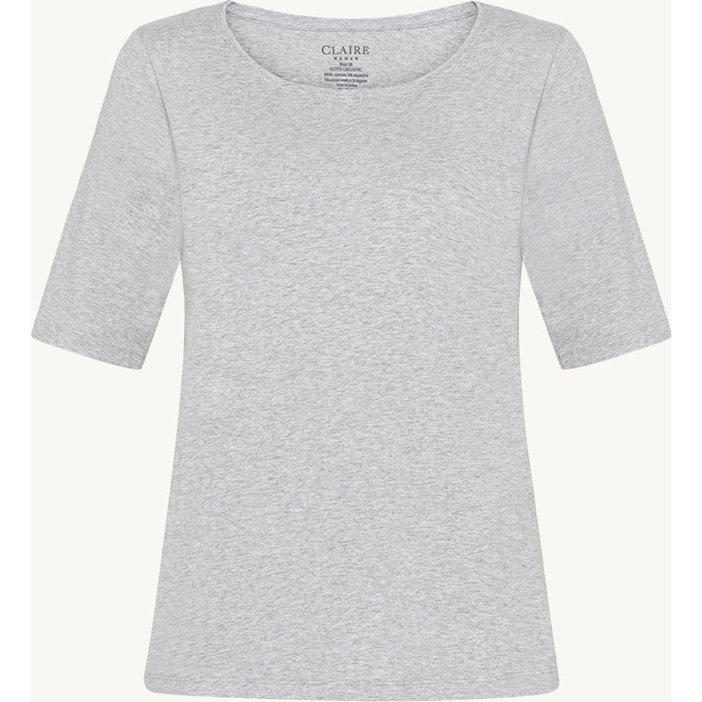 CLAIRE CWAmaryllis T-Shirt T-shirt L/S 1218 Soft Grey Melange