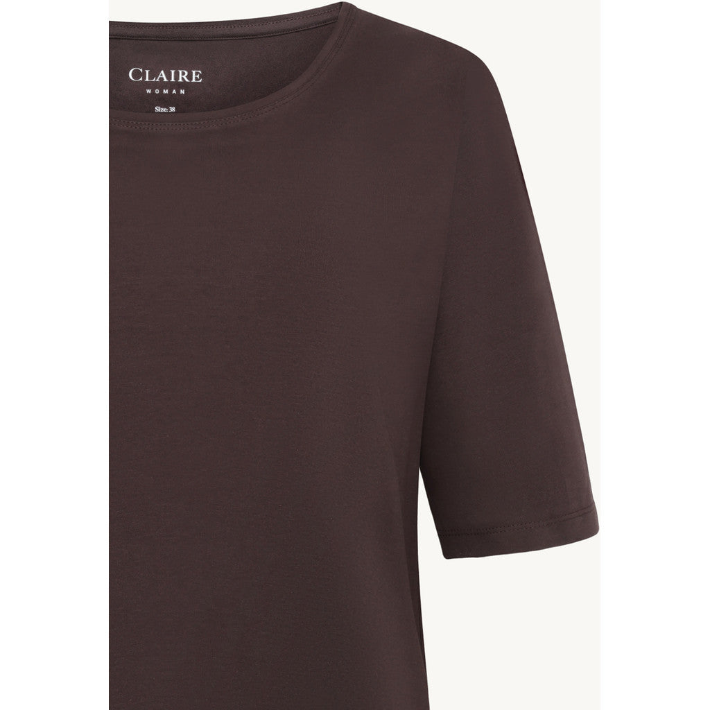 CLAIRE CWAmaryllis T-Shirt T-shirt L/S 4565 Chocolate