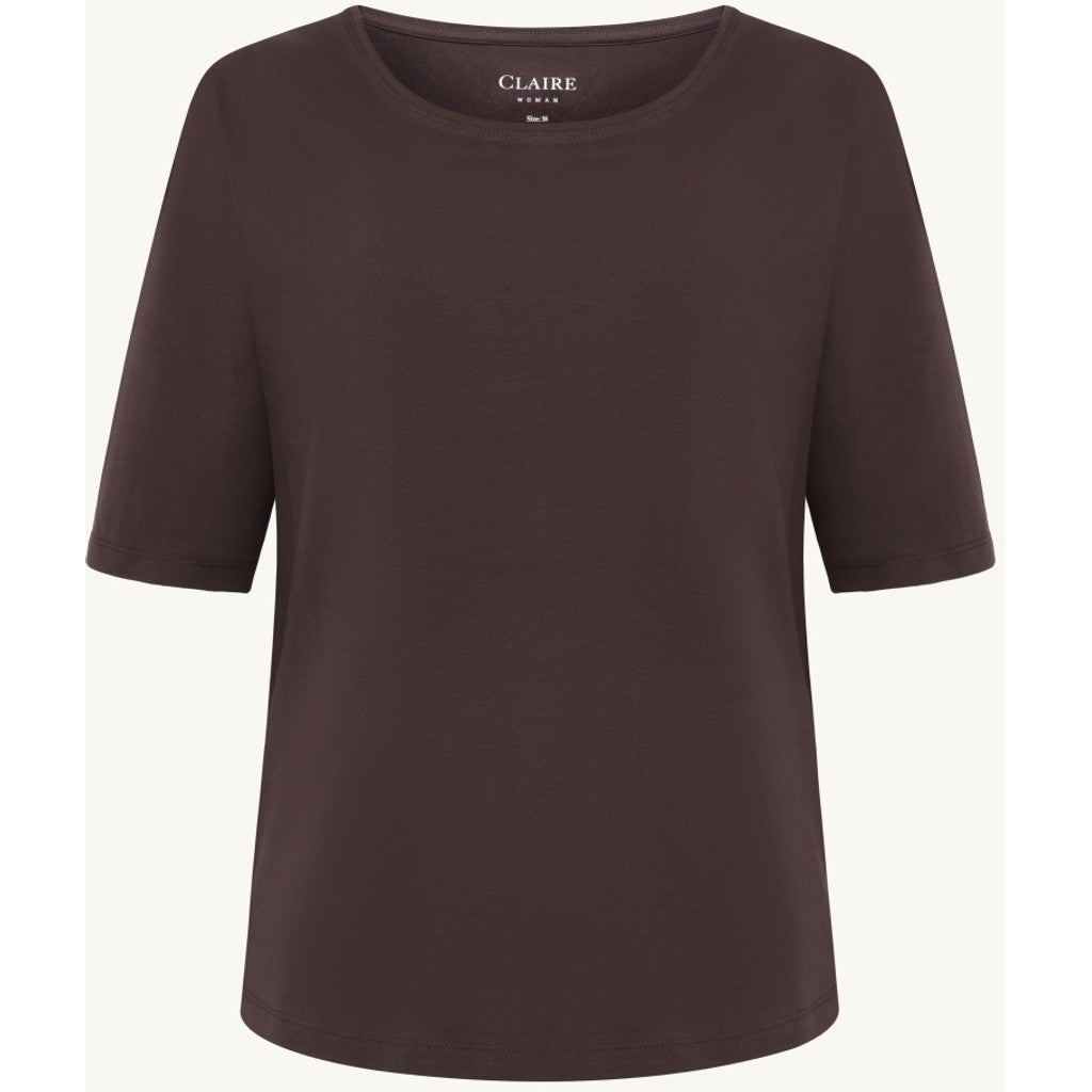 CLAIRE CWAmaryllis T-Shirt T-shirt L/S 4565 Chocolate