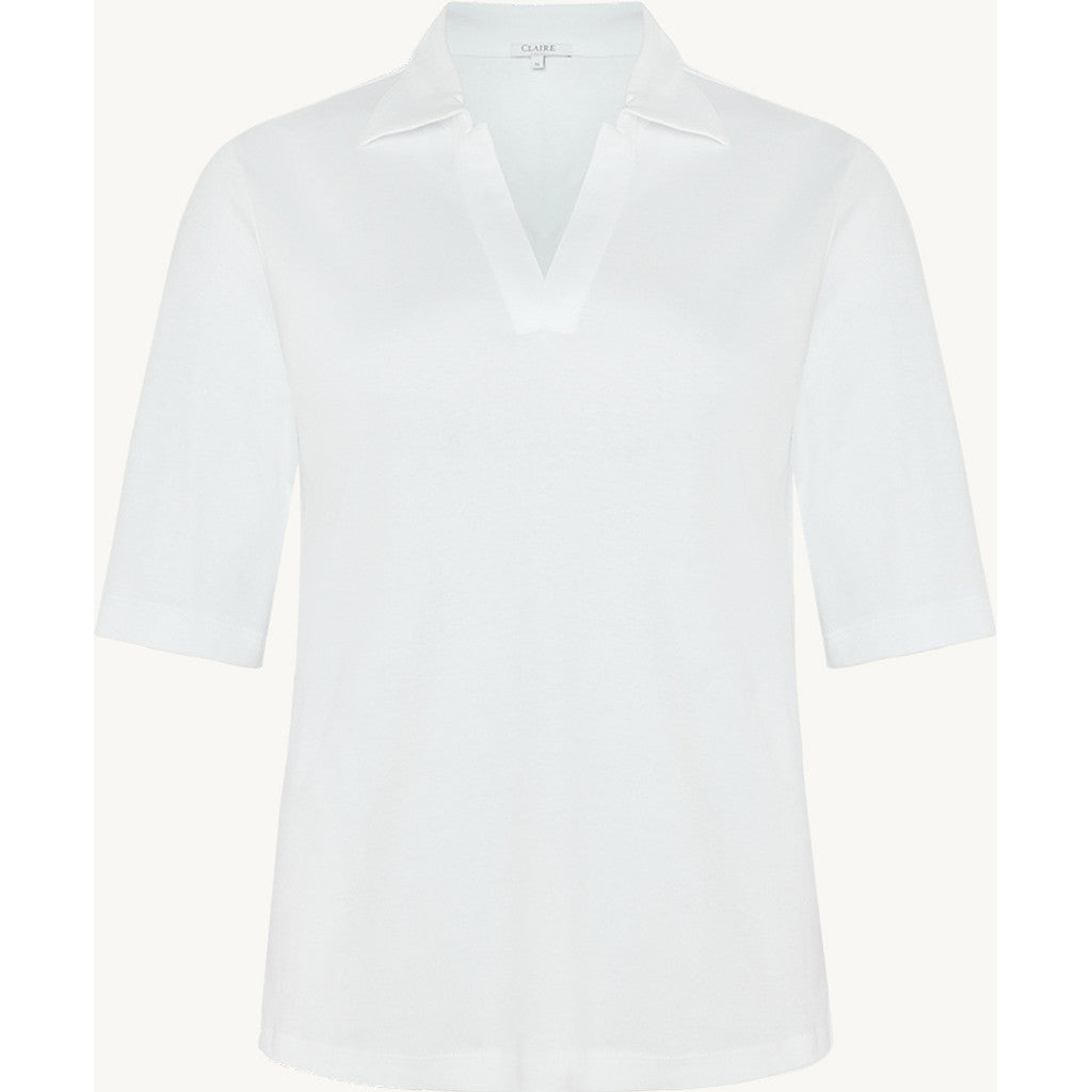CLAIRE CWAmaya Polo T-shirt T-shirt S/S 3246 White