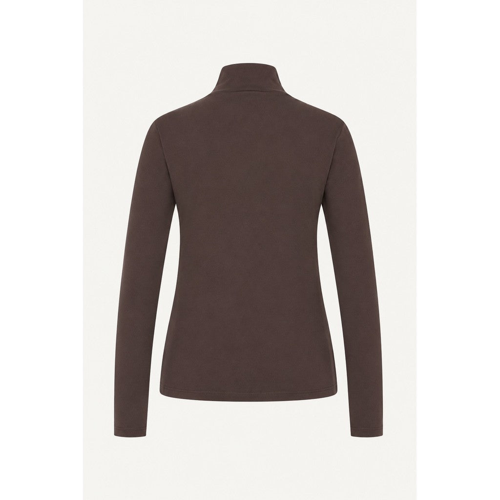 CLAIRE CWAmberly T-shirt L/S 4565 Chocolate