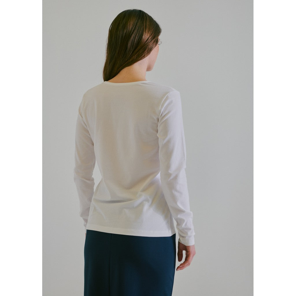 CLAIRE CWAmy T-shirt L/S 3246 White