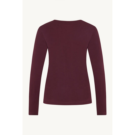 CLAIRE CWAmy T-shirt L/S 3748 Wineberry