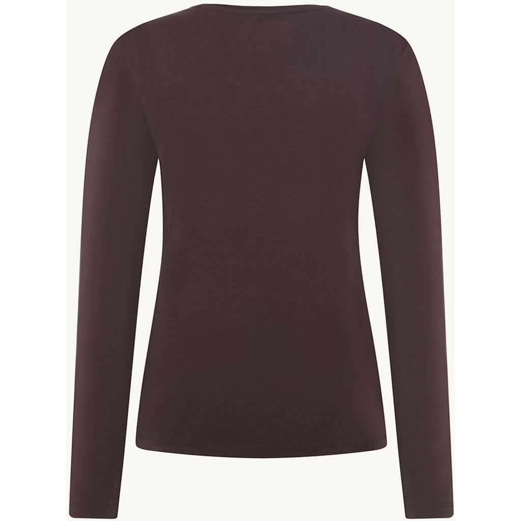 CLAIRE CWAmy T-shirt L/S 4565 Chocolate