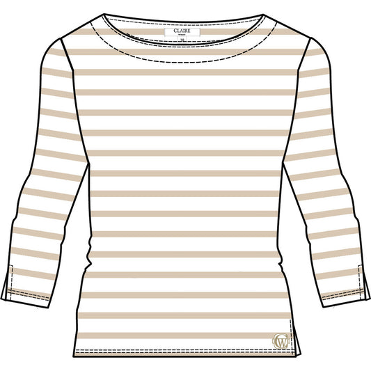 CLAIRE CWAnette T-shirt L/S 3246 White