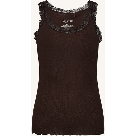 CLAIRE CWAngela Tops 14565 Chocolate Melange