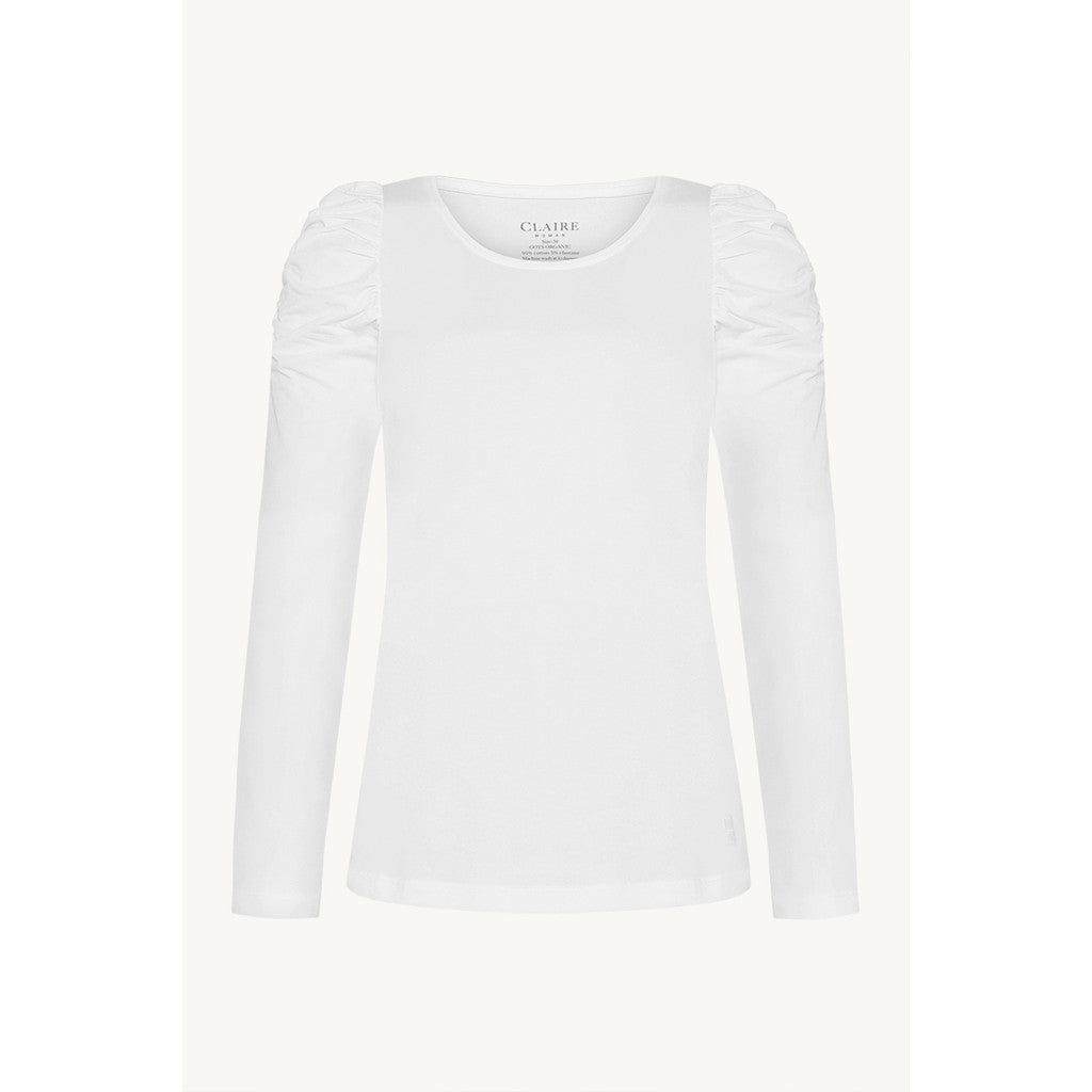 CLAIRE CWAnne T-shirt L/S 3246 White