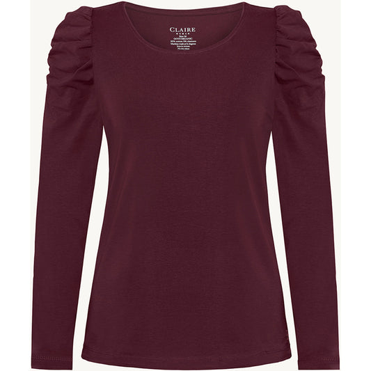 CLAIRE CWAnne T-shirt L/S 3748 Wineberry