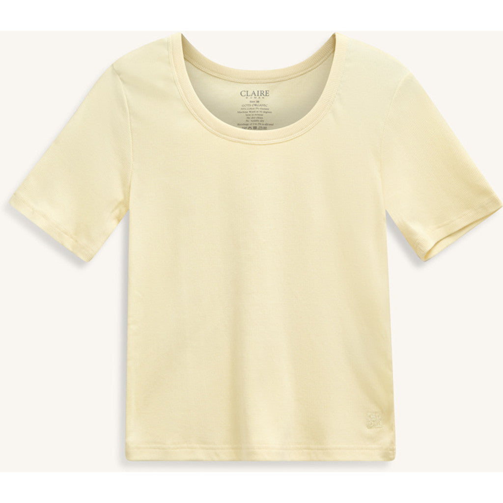 CLAIRE CWAstrid T-shirt S/S 4626 Pale Yellow