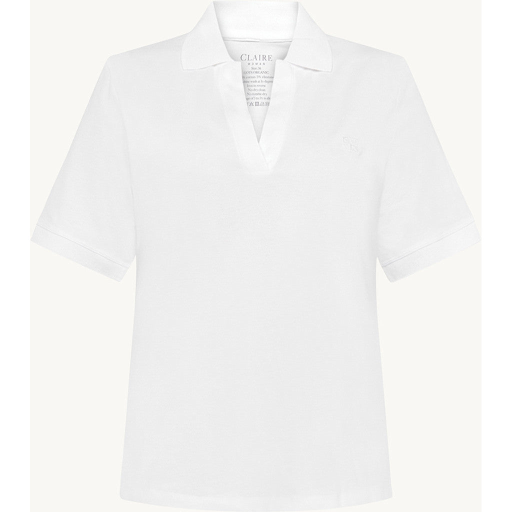 CLAIRE CWAubrielle Polo S/S 3246 White