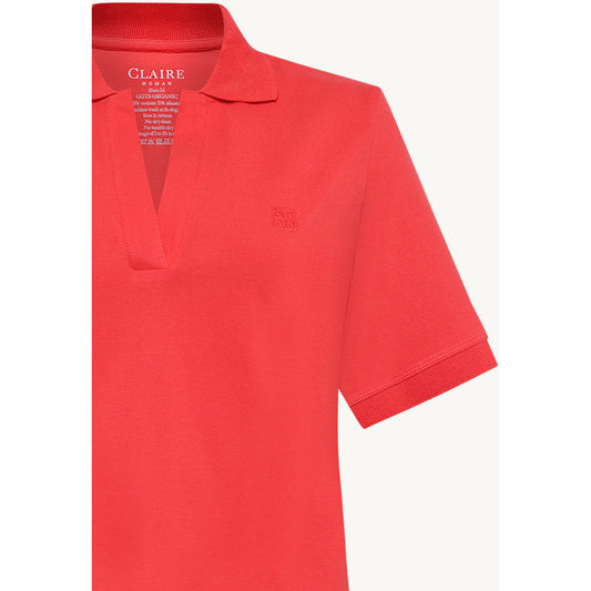 CLAIRE CWAubrielle Polo S/S 4352 Sweet Red