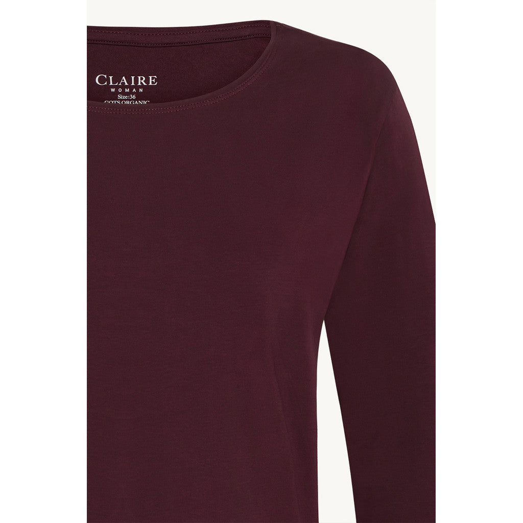 CLAIRE CWAzaria T-shirt L/S 3748 Wineberry