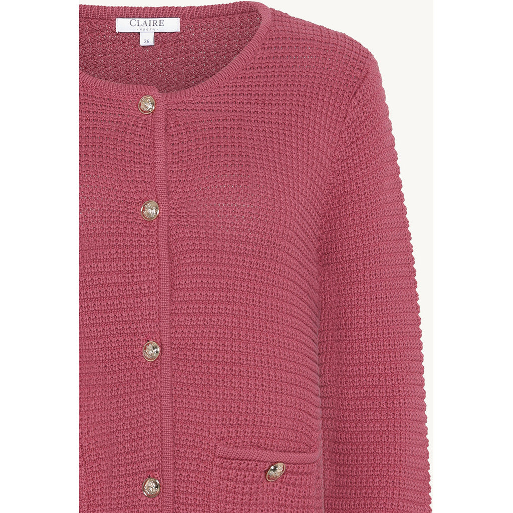 CLAIRE CWChalina Cardigan 3726 Rose Wine