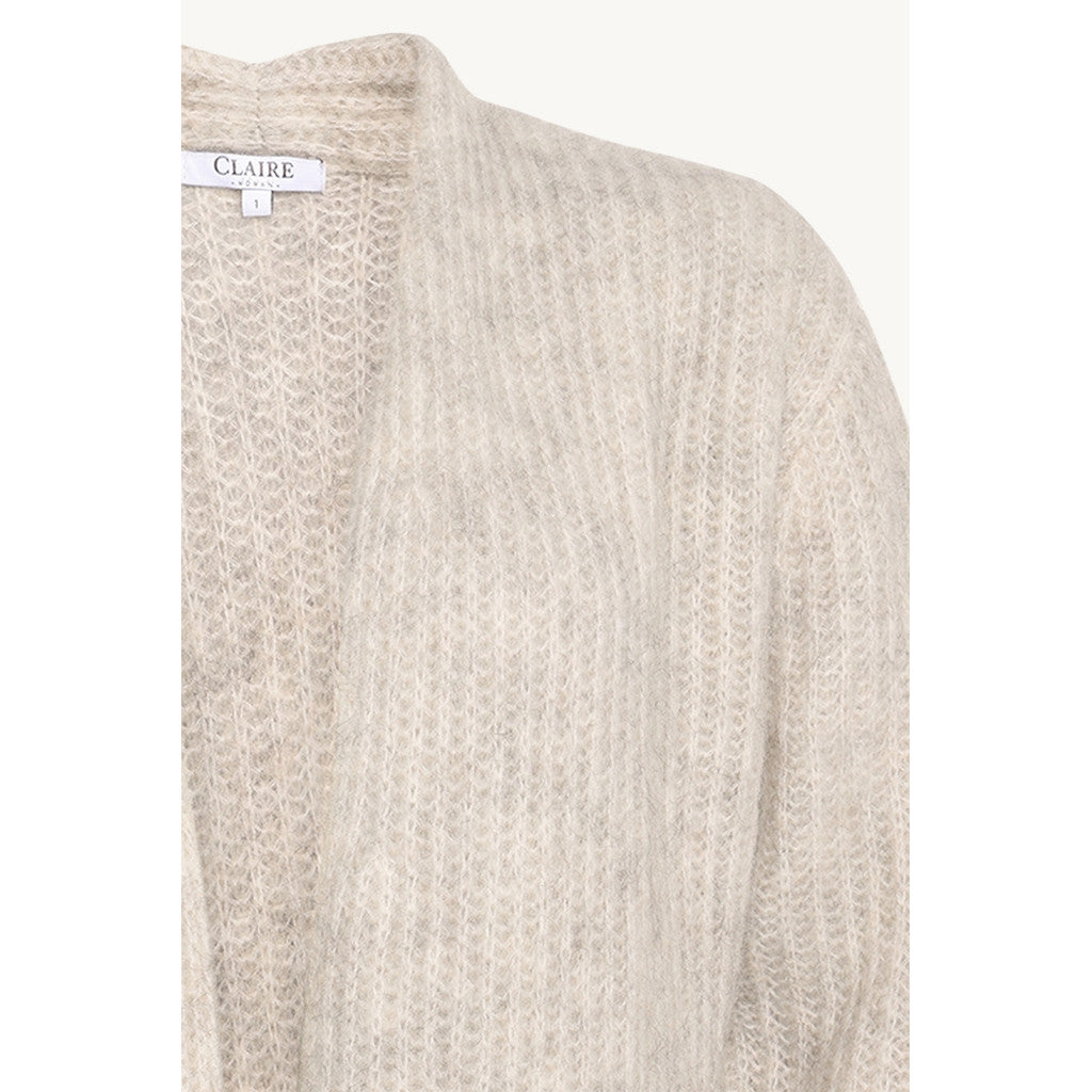 CLAIRE CWCiara Cardigan 13272 Snow White Melange