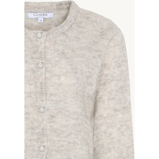 CLAIRE CWClaire Cardigan 13272 Snow White Melange