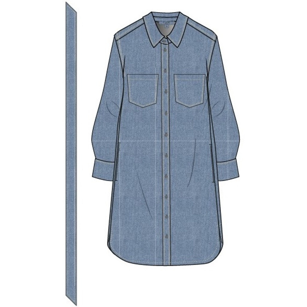 CLAIRE CWDelphi Dresses 3017 Blue Denim