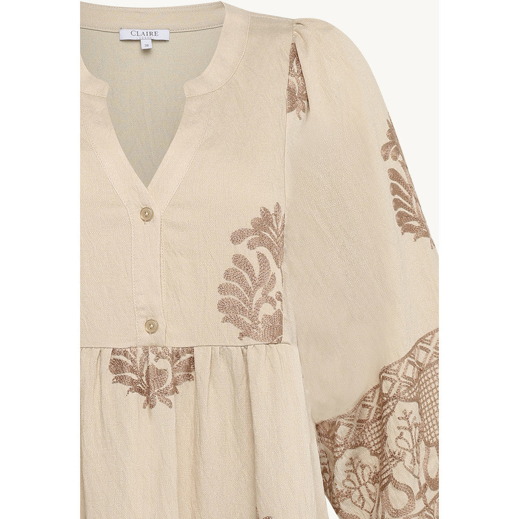 CLAIRE CWDitta Dresses 3261 Sand Stone