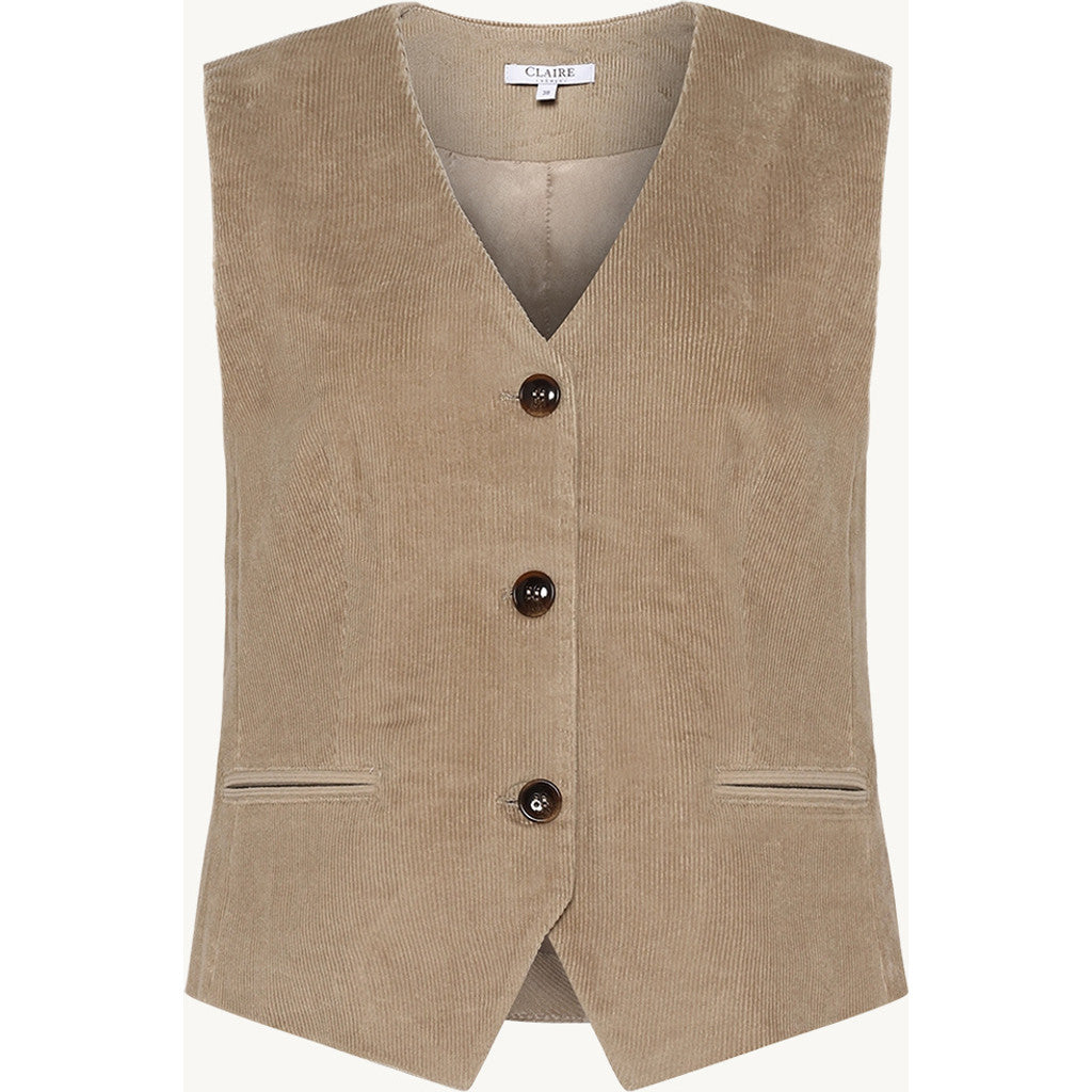 CLAIRE CWEliane Waistcoat 4540 Cappucino