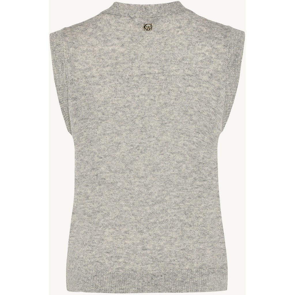 CLAIRE CWEllie Knitwear 1218 Soft Grey Melange