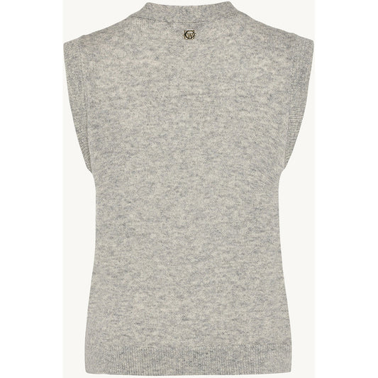 CLAIRE CWEllie Knitwear 1218 Soft Grey Melange