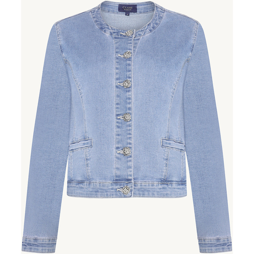 CLAIRE CWEugeinia Blazer 3009 Light Blue Denim