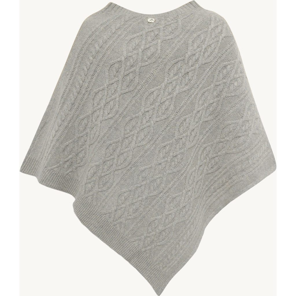 CLAIRE CWFeluca Poncho 1218 Soft Grey Melange