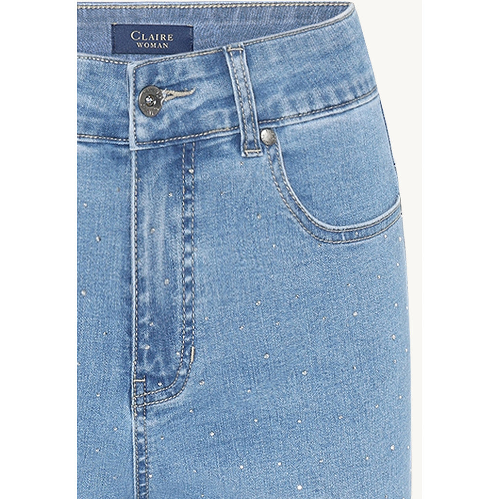 CLAIRE CWJanaya Trousers 3009 Light Blue Denim