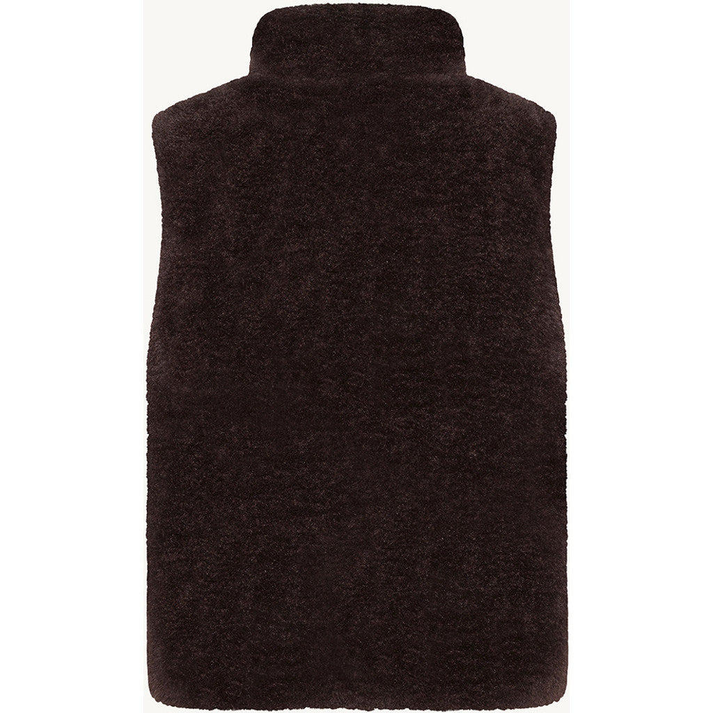 CLAIRE CWOlivija Waistcoat 4565 Chocolate