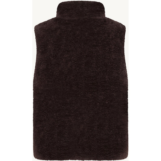 CLAIRE CWOlivija Waistcoat 4565 Chocolate