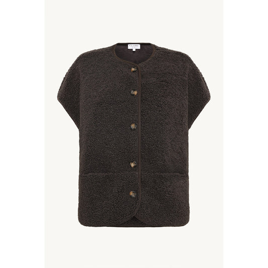 CLAIRE CWOria Waistcoat 4565 Chocolate