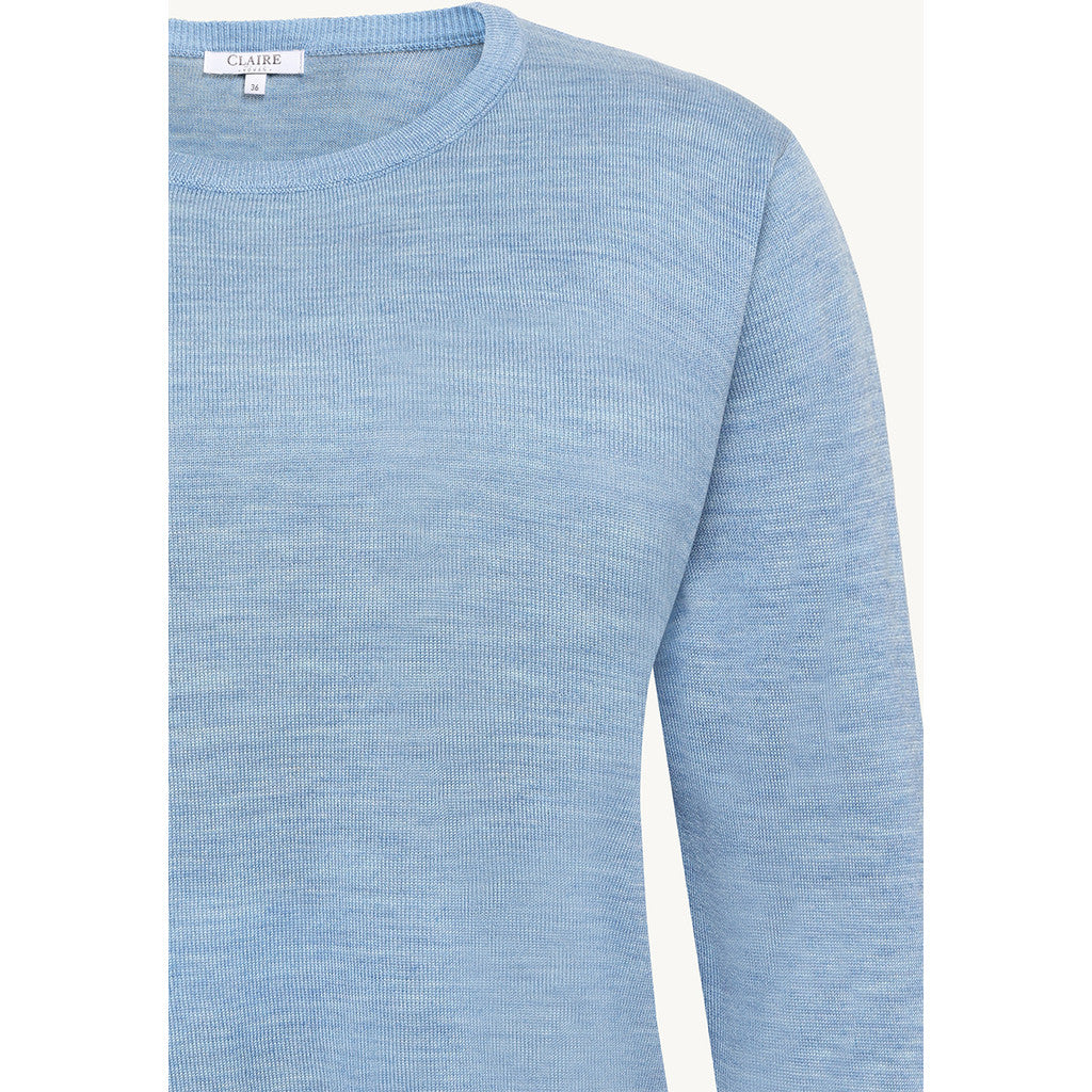 CLAIRE CWPavla Pullover 13194 Vista Blue Melange