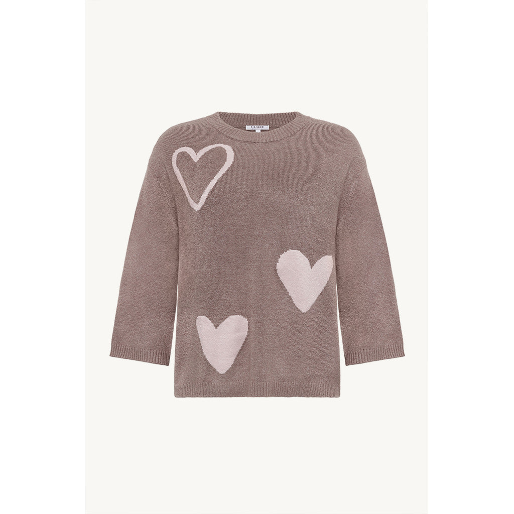 CLAIRE CWPeace Pullover 13578 Cacao Melange
