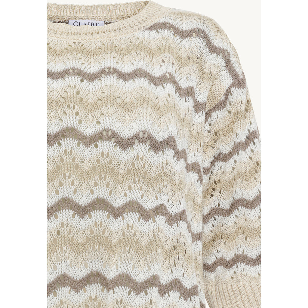 CLAIRE CWPeala Pullover 3261 Sand Stone