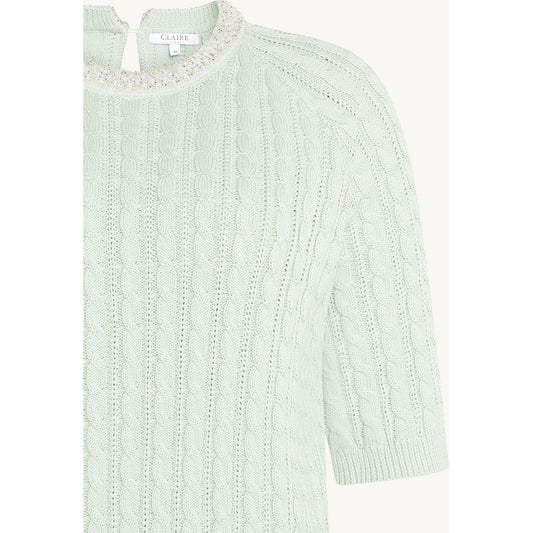 CLAIRE CWPearline Pullover 4422 Pale Aqua