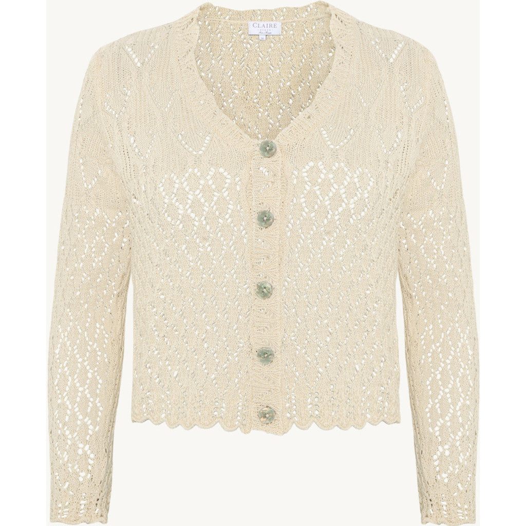 CLAIRE CWPernilla Cardigan 13261 Sand Stone Melange