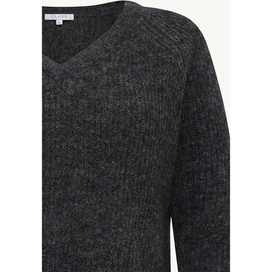 CLAIRE CWPetrusjka Pullover 1236 Dark Grey Melange