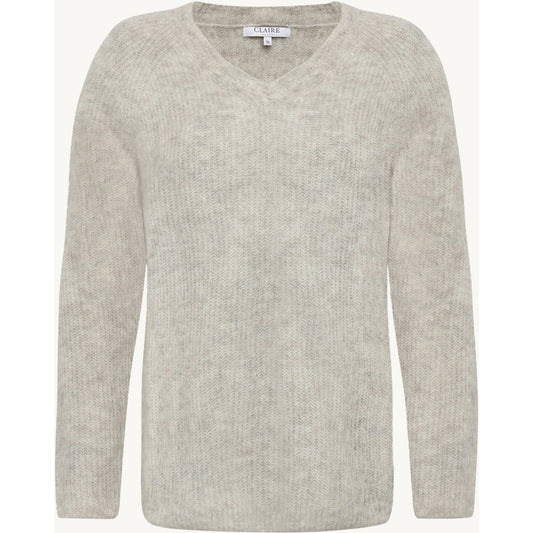 CLAIRE CWPetrusjka Pullover 13272 Snow White Melange