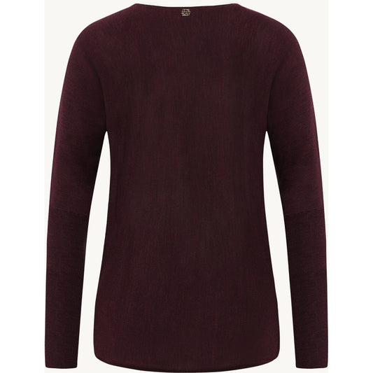 CLAIRE CWPippa Pullover 13748 Wine Melange