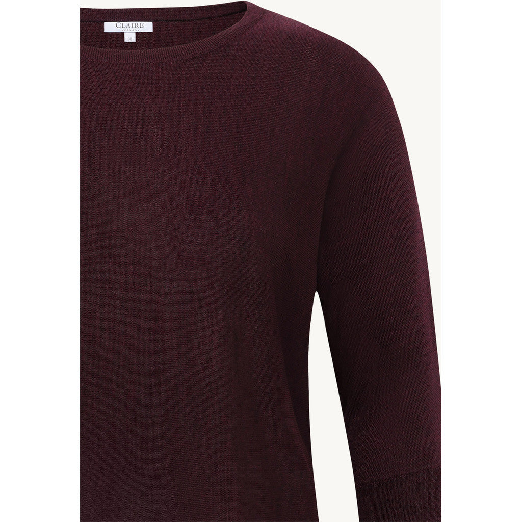 CLAIRE CWPippa Pullover 13748 Wine Melange