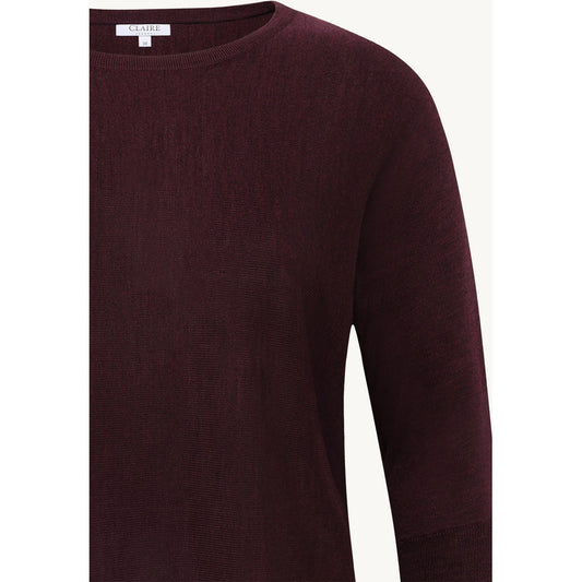 CLAIRE CWPippa Pullover 13748 Wine Melange