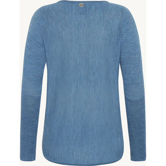 CLAIRE CWPippa Pullover 14155 Blue Iris Melange