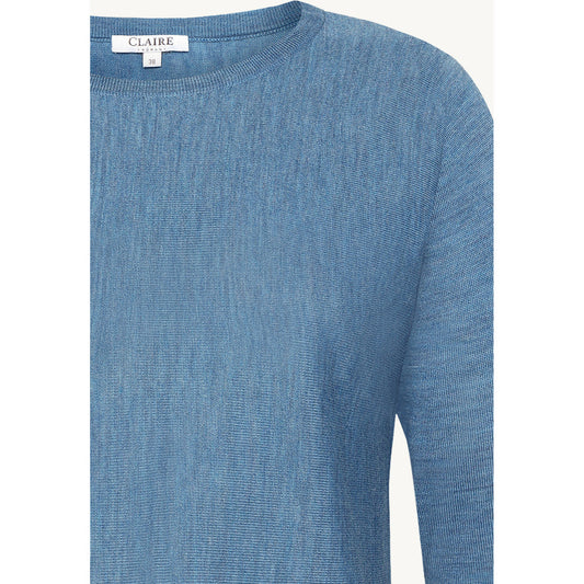 CLAIRE CWPippa Pullover 14155 Blue Iris Melange