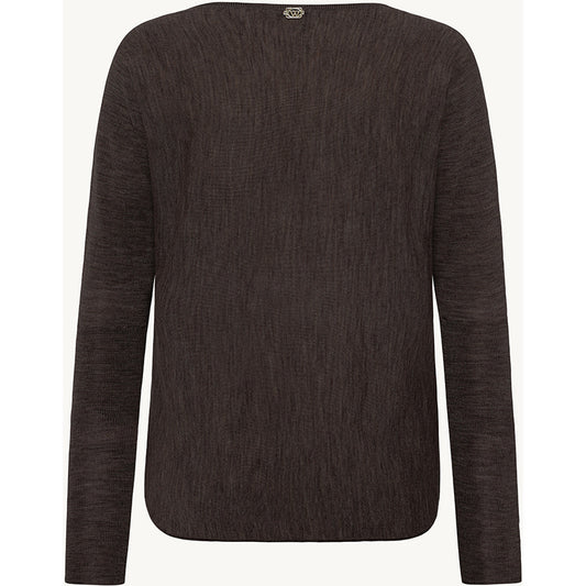 CLAIRE CWPippa Pullover 14579 Hot Fudge Melange